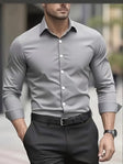 Classic Breathable Long-Sleeve Shirt Men