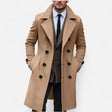 Men's Wool Blend Trench Coat Double Breasted