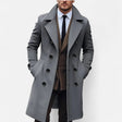 Men's Wool Blend Trench Coat Double Breasted