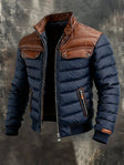 Marcus | Refined Leather-Trim Puffer Jacket