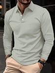 Men's Long Sleeve Polo Shirt Tailored Fit