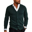 Men's Knit Cardigan V-Neck Button Front