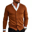 Men's Knit Cardigan V-Neck Button Front