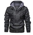 Ethan | Modern Hooded Leather Jacket - Valereo