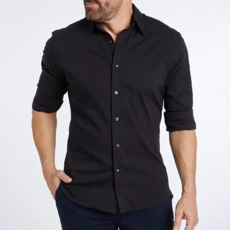 Ethan | Modern Slim-Fit Button-Up Shirt - Valereo