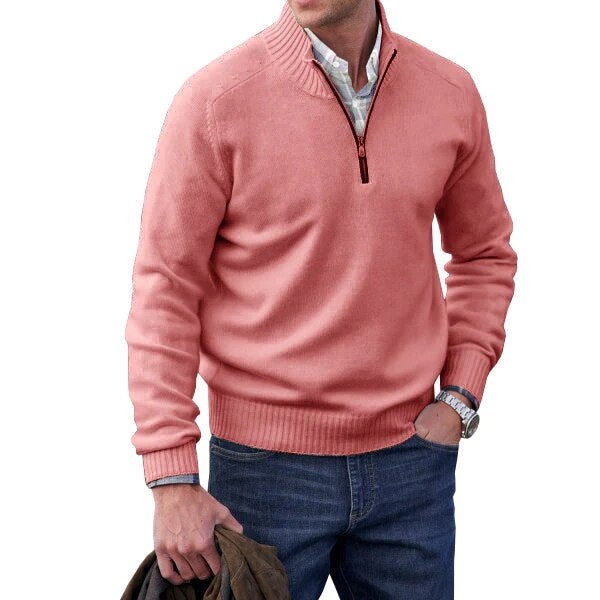 Ethan | Refined Quarter-Zip Cashmere Sweater - Valereo