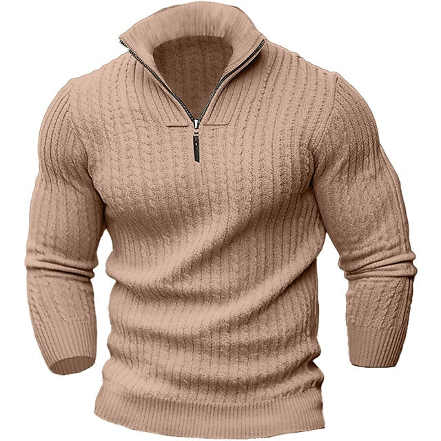 Ethan | Refined Quarter-Zip Knit Sweater - Valereo