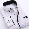 Men's Button-Down Shirt Contrast Trim