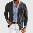 Men's Knit Blazer Cardigan Notch Lapel