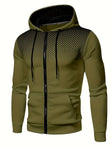 Kevin | Athletic Gradient Zip Hoodie