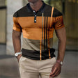 Men's Colorblock Polo Shirt Short Sleeve