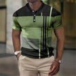 Men's Colorblock Polo Shirt Short Sleeve