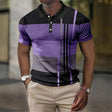 Men's Colorblock Polo Shirt Short Sleeve
