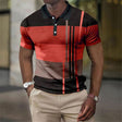 Men's Colorblock Polo Shirt Short Sleeve