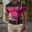 Men's Colorblock Polo Shirt Short Sleeve