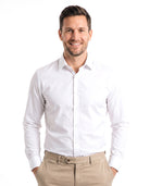 Men's Cotton Shirt with Refined Collar