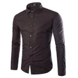 Men's Wrinkle-Free Button-Up Shirt Long Sleeve