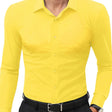 Men's Slim Fit Button-Down Shirt Long Sleeve