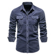Men's Corduroy Shirt Chest Pockets