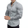 Men's Slim Fit Dress Shirt Subtle Sheen