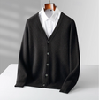 Men's Knit Cardigan V-Neck Button Front