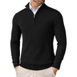 Men's Quarter Zip Knit Sweater Long Sleeve