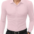 Men's Slim Fit Button-Down Shirt Long Sleeve