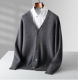 Men's Knit Cardigan V-Neck Button Front