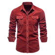 Men's Corduroy Shirt Chest Pockets