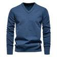 Men's Knit V-Neck Sweater Long Sleeve