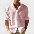 Men's Textured Long Sleeve Shirt Classic Collar