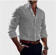 Men's Striped Button-Down Shirt Slim Fit
