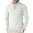 Men's Quarter Zip Knit Sweater Long Sleeve
