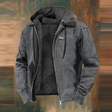 Men's Fleece-Lined Hooded Jacket Sherpa Lining