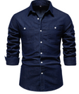 Men's Denim Shirt Chest Pockets