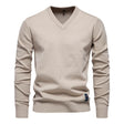 Men's Knit V-Neck Sweater Long Sleeve