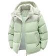 Men's Quilted Puffer Jacket Corduroy Hood