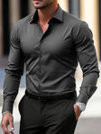 Men's Button-Down Dress Shirt Long Sleeve