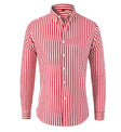 Men's Striped Button-Down Shirt Slim Fit