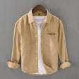 Men's Corduroy Button-Down Shirt Chest Pocket