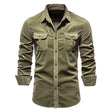 Men's Corduroy Shirt Chest Pockets