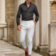Men's Slim Fit Dress Shirt Subtle Sheen