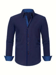 Men's Button-Down Shirt Contrast Trim