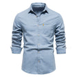 Men's Slim Fit Denim Shirt Long Sleeve