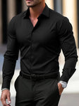 Men's Button-Down Dress Shirt Long Sleeve