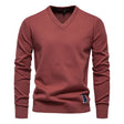 Men's Knit V-Neck Sweater Long Sleeve