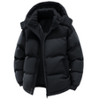 Men's Quilted Puffer Jacket Corduroy Hood