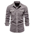 Men's Corduroy Shirt Chest Pockets