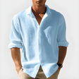 Men's Textured Long Sleeve Shirt Classic Collar