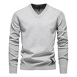 Men's Knit V-Neck Sweater Long Sleeve